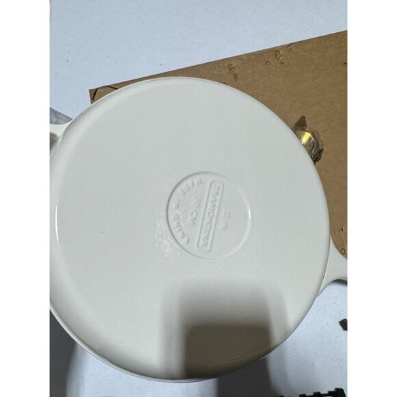 Tramontina 12" Enameled Cast Iron Skillet with Lid White - Picture 3 of 6